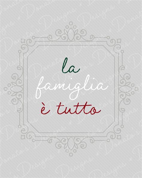 La Famiglia E Tutto PRINTABLE Sign, Family is Everything, Phrase, Sign, Wall Art, Decor, Print ...