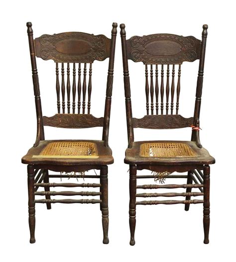 Pair of Vintage Wooden Chairs | Olde Good Things