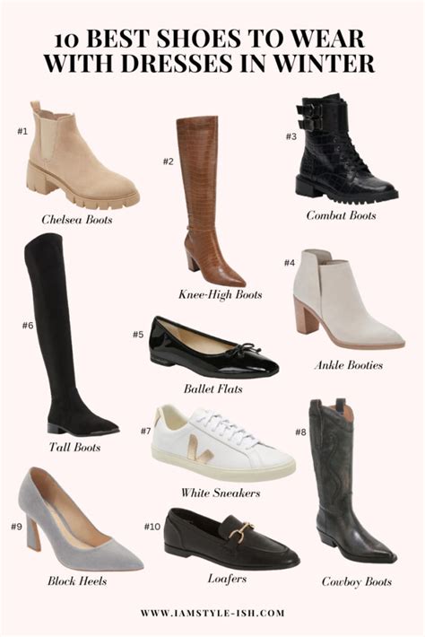 What Shoes to Wear with Dresses in Winter and how to style them