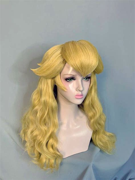 Inspired by Princess Peach wig from Super Mario Halloween | Etsy