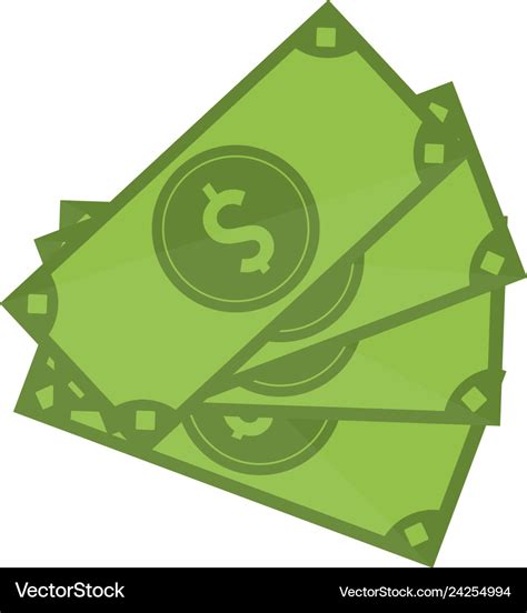 Money cash cartoon symbol Royalty Free Vector Image