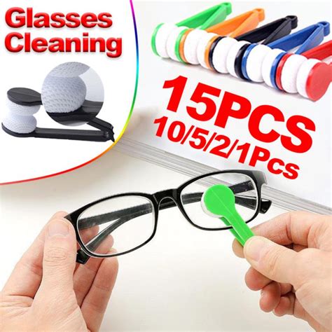 Easy-Clean Brush Glasses Cleaner Brush Mini Sun Glasses Eyeglass Brush Cleaner Cleaning ...