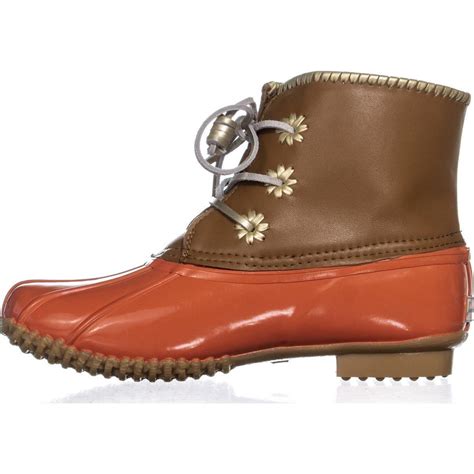 Jack Rogers Leather Chloe Classic Rain Boots in Coral (Brown) - Lyst