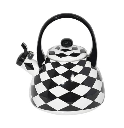 Best Black And White Checkered Tea Kettle - Home Appliances