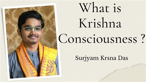 What is Krishna Consciousness ? - YouTube