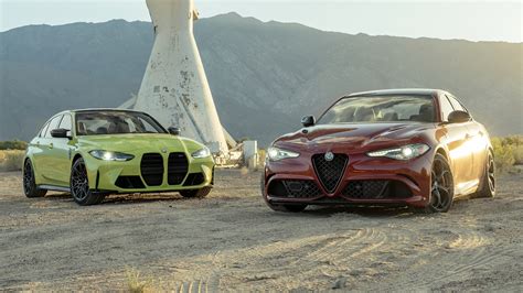 2021 BMW M3 Competition vs. Alfa Romeo Giulia Quadrifoglio Comparison ...