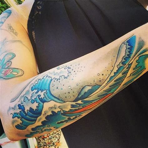 60 of the Best Wave Tattoos You'll Ever See - TattooBlend