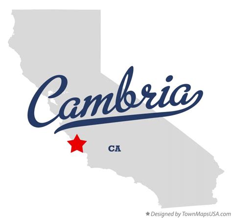 Map of Cambria, CA, California