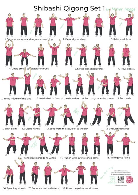 Shibashi Qigong Set 1 Digital Poster