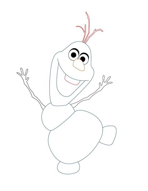 How To Draw Olaf From Frozen - Draw Central | Olaf drawing, Olaf ...