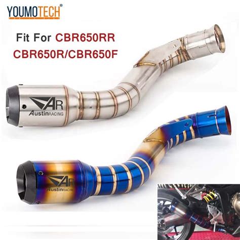 For HONDA CB650F CBR650F 2014-2022 CBR650R CBR650R 2019-2022 Exhaust Slip on Modified CBR650R ...