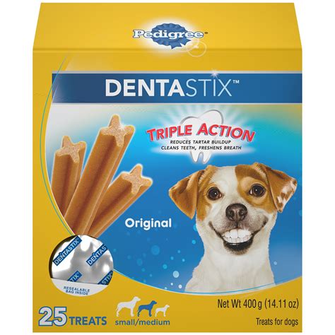 Pedigree Dentastix Small/Medium Dental Dog Treats, Original, 14.1 oz ...