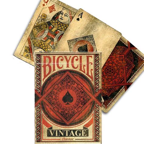 Bicycle Vintage Classic Playing Cards Deck Poker Original Aged Look ...