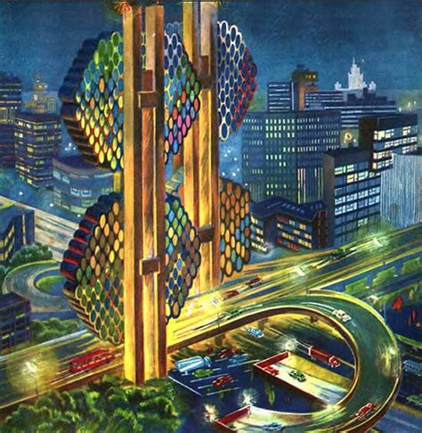 Retrofuturism - Design and Art : Retrofuturistic City and Architecture