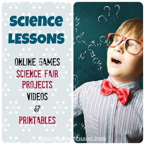 Science Online Activities: Lessons and Games - Adventures of Kids Creative Chaos