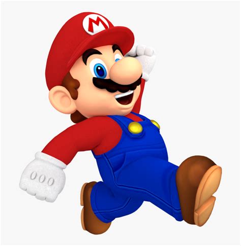 Mario Jumping With Transparent, HD Png Download - kindpng