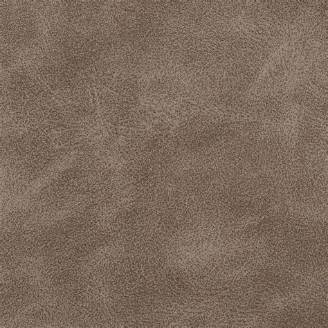 Stone Beige Distressed Plain Breathable Leather Texture Upholstery Fabric