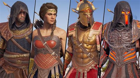 Assassin's Creed : Odyssey - All Armor Sets and Outfits Showcase - (All DLC) - YouTube