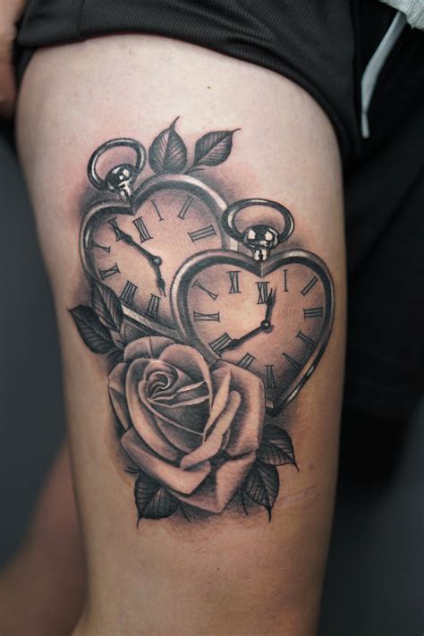 Heart Pocket Watch Tattoo Design - Smithcoreview