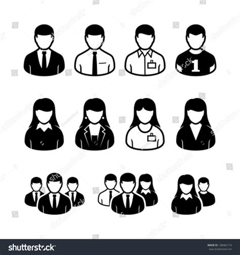 Vector People Icons Stock Vector (Royalty Free) 138462110 | Shutterstock