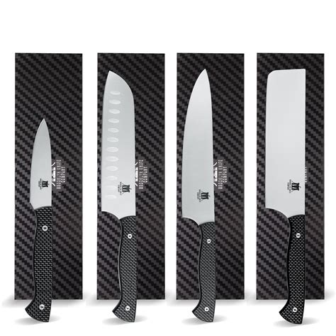 CARBON FIBER 4 PIECE ESSENTIAL KNIFE SET - Brooklyn Knife Company