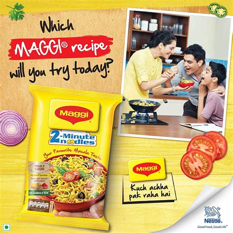 Maggi Nestle 2-minute Instant Noodles, Masala – 140g Pouch – Shaista's ...