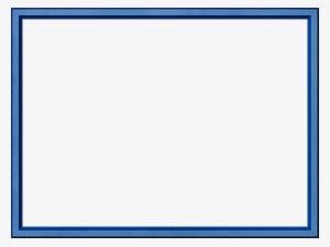 Download Presentation Photo Frames - Blue Rectangle Border Png ...