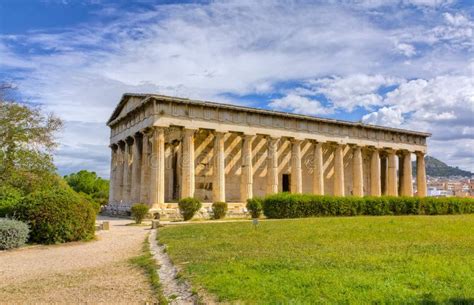 Temple of Hephaestus, Athens, Greece Stock Image - Image of landmark ...