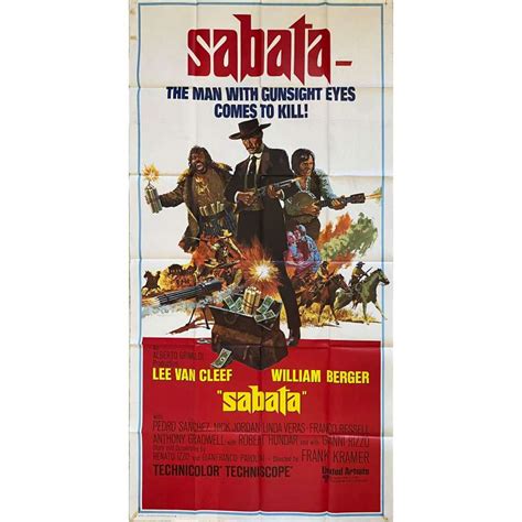 SABATA U.S. Movie Poster - 41x81 in. - 1969