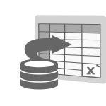 Monochrome spreadsheet icon vector graphics | Free SVG