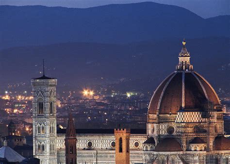 Duomo at Night Florence Italy Photograph by Sally Ross