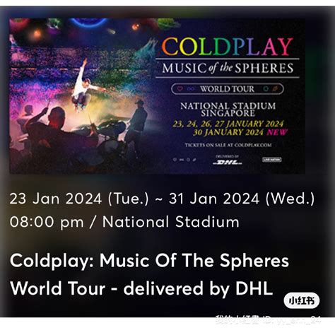 Coldplay Singapore Concert ticket, Tickets & Vouchers, Event Tickets on ...