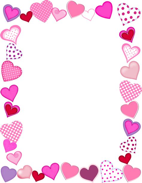 free printable | Valentines frames, Valentines clip, Free valentine clip art