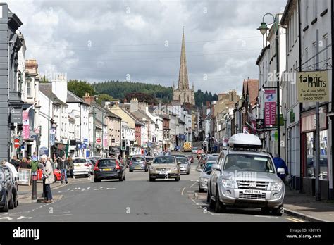 Town centre Monmouth Monmouthshire Wales Stock Photo - Alamy