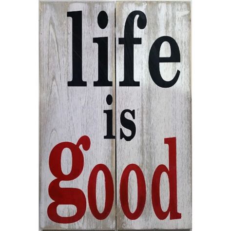 Buy Life Is Good Wall Art 40x60cm - MyDeal