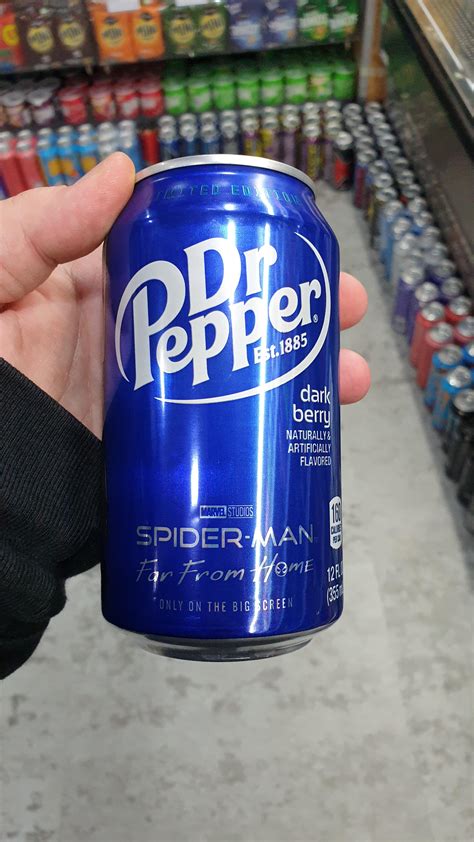 Dark berry Dr Pepper, spiderman edition. : r/Soda