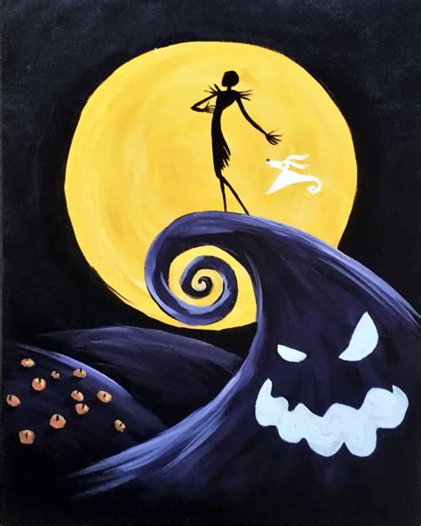 Adult Class - Nightmare Before Christmas | Paint & Sip Studio Temecula