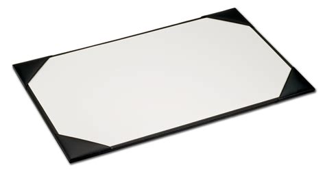 Black Leather 38 x 24 Desk Pad with Blotter Paper - Walmart.com