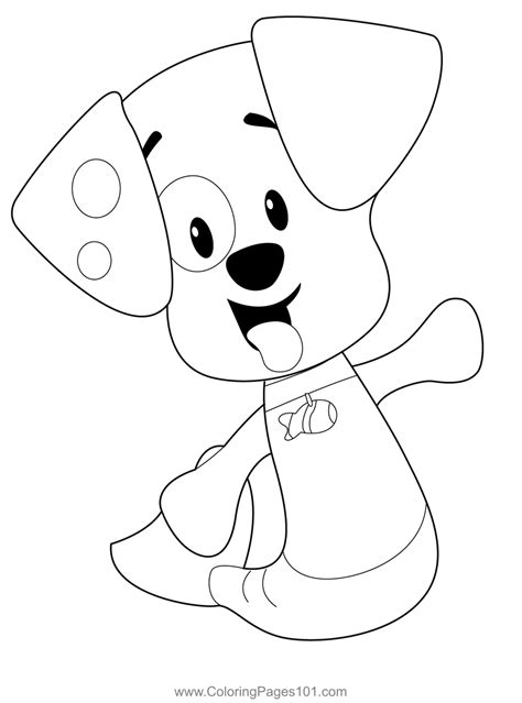 Happy Bubble Puppy Coloring Page for Kids - Free Bubble Guppies Printable Coloring Pages Online ...