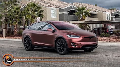 Tesla Model X - Matte Russet Red — Incognito Wraps