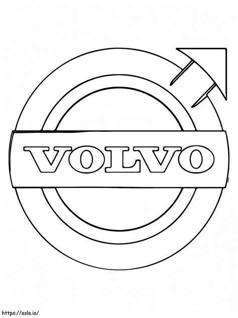 Volvo Car Logo coloring page