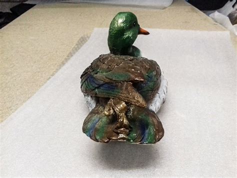 Duck Statue bird Sculpture Outdoor wildlife Figurines large | Etsy