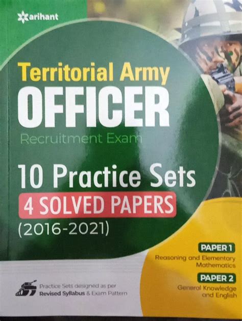 Territorial Army Officer Exam 10 Practice