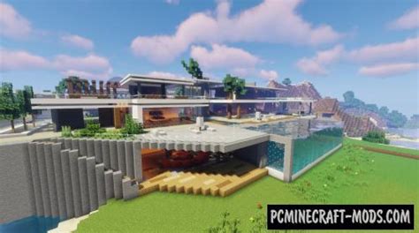 Modern Mansion Map For Minecraft 1.20.4, 1.20.2 | PC Java Mods