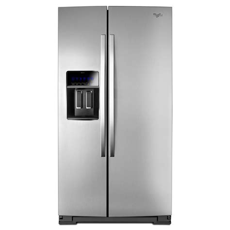 Shop Whirlpool 23.6-cu ft Counter-Depth Side-by-Side Refrigerator with ...