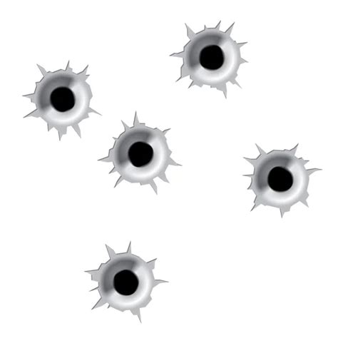 Bullet holes — Stock Vector © Seamartini #5535383