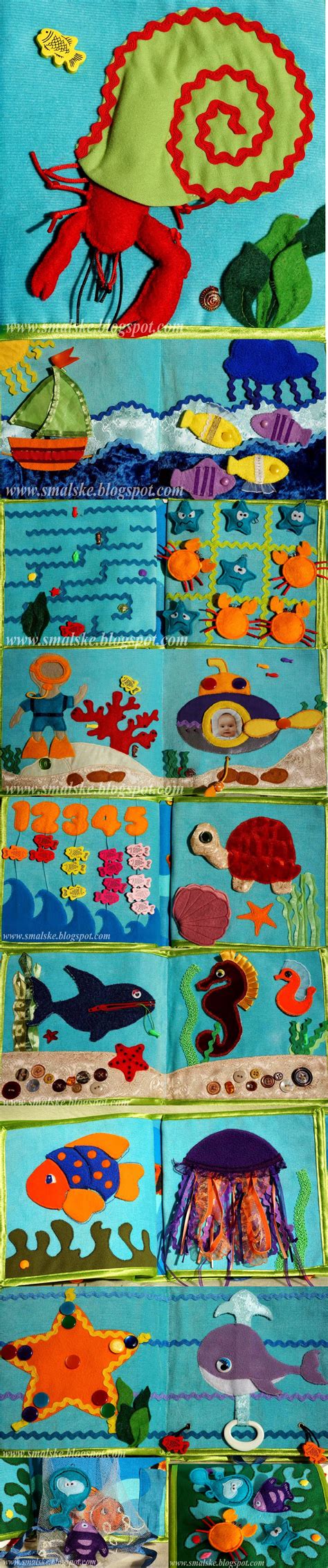 Quiet Book Under The Sea - via What is Olga Doing? - http://www.smalske.blogspot.ca/search/label ...