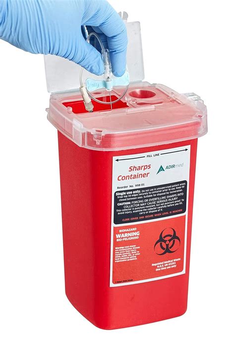 Amazon.com: AdirMed Sharp Needle Disposal Container for Home, Clinic ...