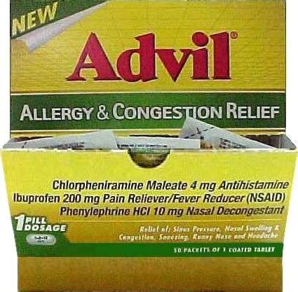 Advil Allergy & Congestion Relief Tablets 25/1’s – SessionsUSA