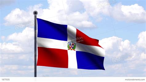 Animated Flag Of Dominican Republic Stock Animation | 1877035